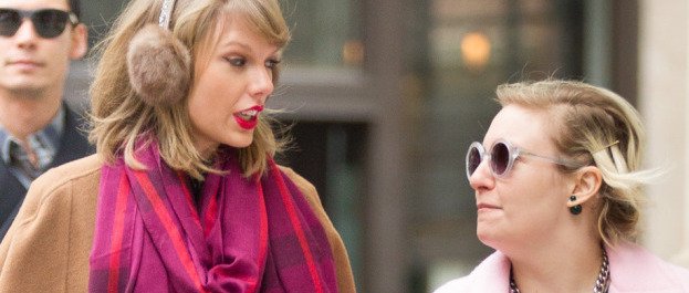 Taylor Swift and Lena Dunham Strolling in Tribeca